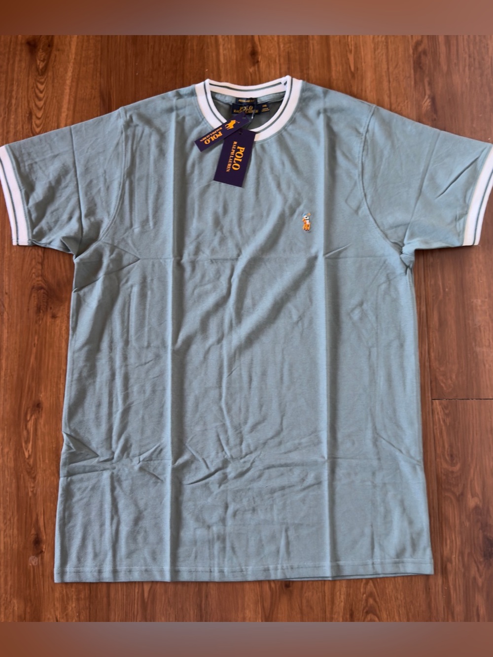 Ralph Lauren Light Teal Short-Sleeve Crewneck T-Shirt